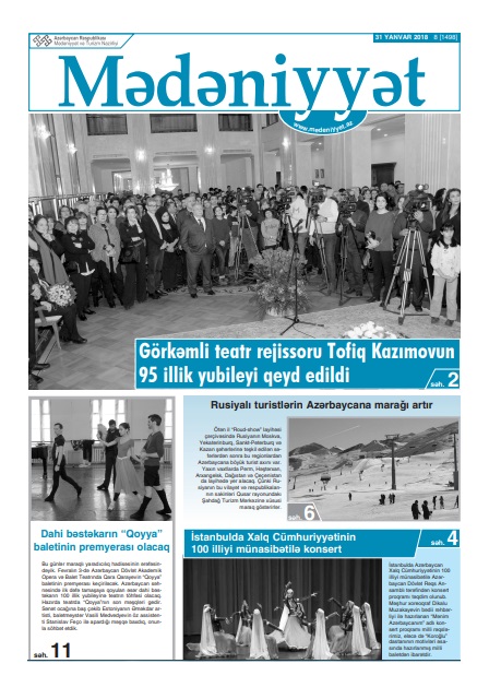 Mədəniyyət qəzeti, 31.01.2018