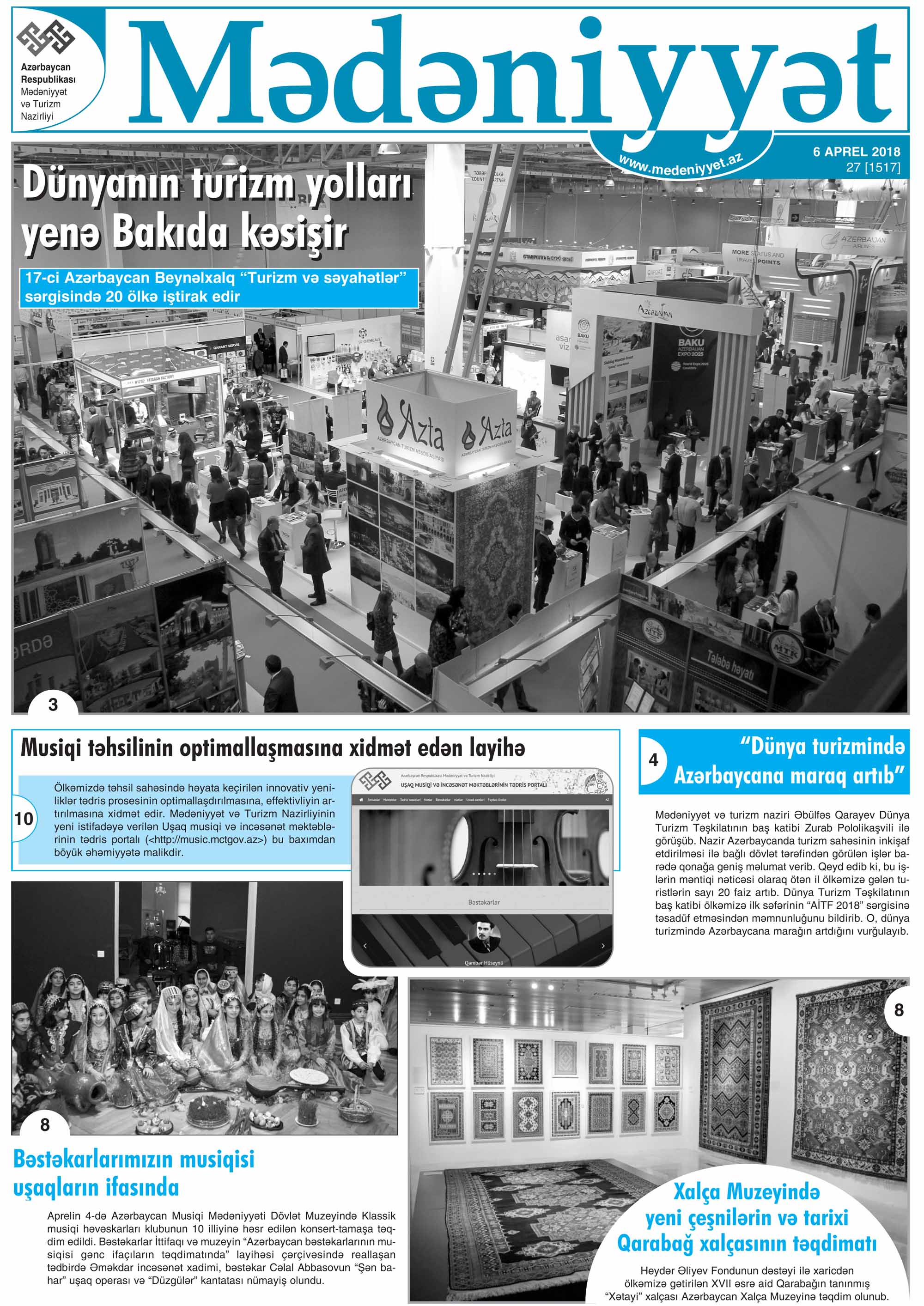 Mədəniyyət qəzeti, 06.04.2018